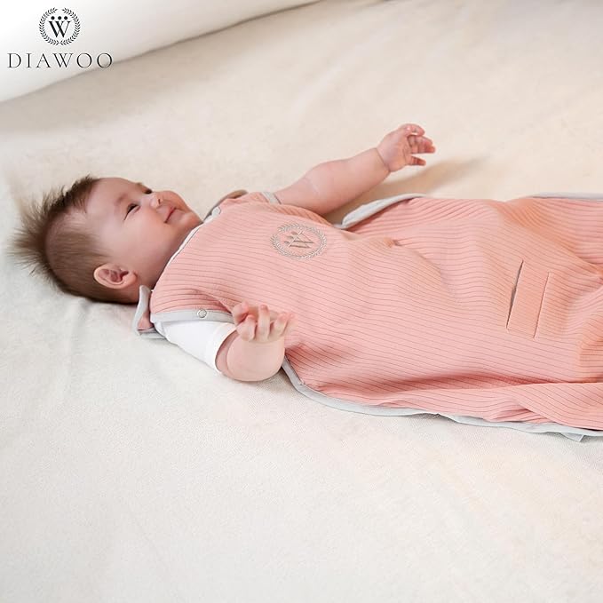 ThermaBloom Baby Sleep Sack (0.5–2.5 Tog)–Bamboo&Org.Cotton–Adjustable Sack (2–36 Months) with 2-Way Zipper&Belt Slot