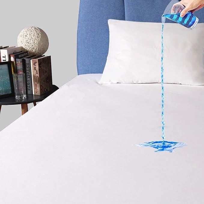 Safe and Sound Waterproof Mattress Protector, Full Size Premium Mattress Cover, Noiseless Breathable Soft, Fitted Deep Pocket 8-18 Inch Bed Cover, Machine Washable