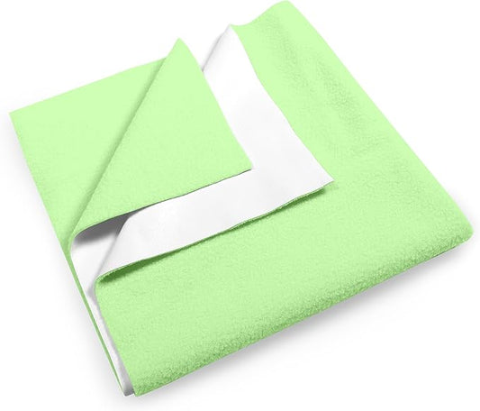 Waterproof Mattress Protector for Adults and Kids, Reusable Mattress Protector (Green, 40 x 54 Inch)