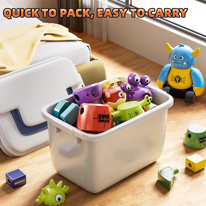 Magnets Robot Building Toys for Kids Ages 3-5 4-8, 36 PCS Monsters Robot Building Blocks Set with Storage Box, Creative Learning Christmas Birthday Gifts Toys for Boys Girls Ages 2-12