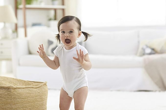 Gerber baby-girls 4 Pack Sleep N' Play Footie