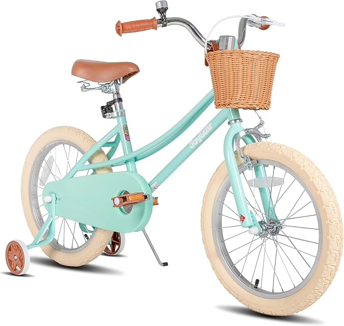JOYSTAR Girls Bike for 2-12 Years Old Toddlers and Kids, 12" 14" 16" 18“ 20" Retro Style Kids Bike with Training Wheels, 18 20 Inch Children Bicycle with Kickstand