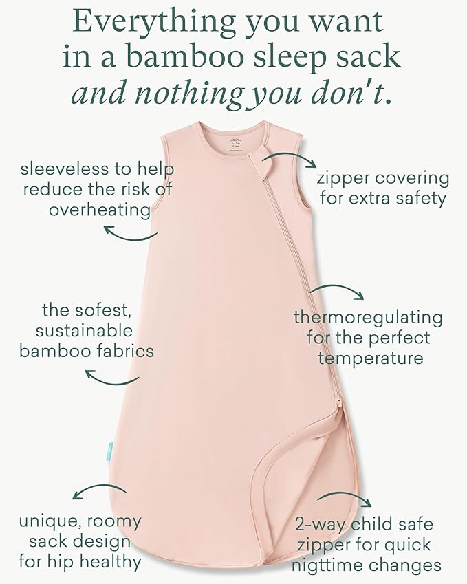 PurComfy Extra-Long Toddler Sleep Sack, Premium Bamboo Viscose Summer Sleeping Bag Supersoft 0.5 TOG Wearable Blanket 3T-4T-5T