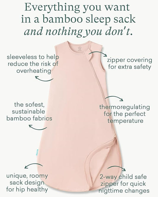 PurComfy Extra-Long Toddler Sleep Sack, Premium Bamboo Viscose Summer Sleeping Bag Supersoft 0.5 TOG Wearable Blanket 3T-4T-5T