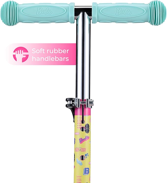 Self Balancing Kick Scooter with Light Up Wheels, Extra Wide Deck, 3 Wheel Platform, Foot Activated Brake, 75 lbs Limit, Kids & Toddlers Girls or Boys, for Ages 3 and Up
