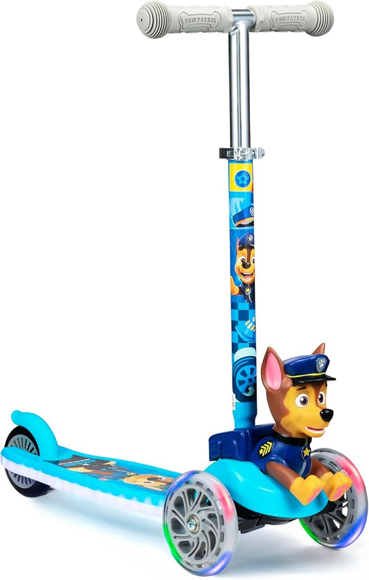3D Kick Scooter for Kids, Self-Balancing 3 Wheeled Light Up Scooter with Extra Wide Anti-Slip Deck, Rear Brake, Lean to Steer, Lightweight Design, for Kids 3 and up, 75 LB Limit