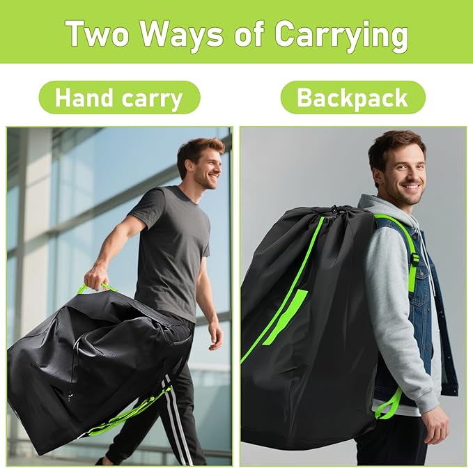 Car Seat Bags For Airplane Travel, Gate Check Bag, Durable Travel Bag with Thickened Shoulder Straps and 2pcs Luggage Tags For Airplane