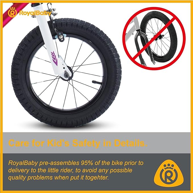 RoyalBaby Kids Bike Freestyle Classic & EZ Balance Pedal Switchable Bicycle, 12 14 16 18 Inch, 3-10 Years Toddler to Big Kids