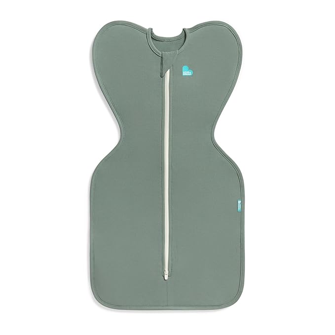 Love to Dream Swaddle UP, Baby Sleep Sack, Self-Soothing Swaddles for Newborns, Improves Sleep, Snug Fit Helps Calm Startle Reflex, New Born Essentials for Baby, 1.0 TOG, 5-8.5 lbs, Deep Olive