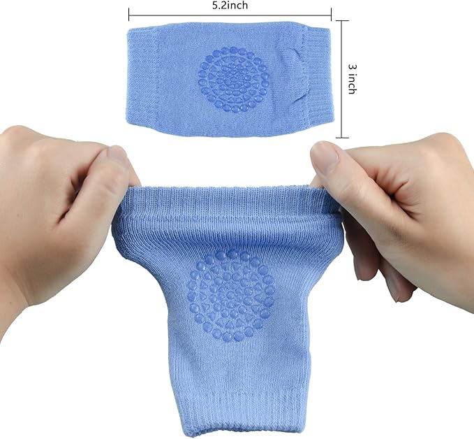 Little World Baby knee Pads for Crawling - 5 Pack Anti Slip Unisex Baby Knee Protectors - Toddler Knee Pads Gift Idea for Baby
