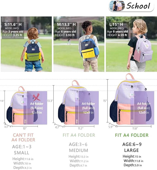 atgark Kids Backpacks For Girls Boys, Backpack Kindergarten Elementary School, Bookbag Backpack For Kids, For School & Travel, Small Kids Child Toddler Backpack, 15" H, For Kids 6-9 Large