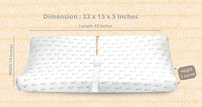 Bublo Baby Changing pad Cover - 3 Pack Organic Cotton Changing Pad Covers – Soft Fitted Diaper Changing Table Sheets for Baby Boys, Girls, Neutral | Fits Contoured 32"x16" Pads