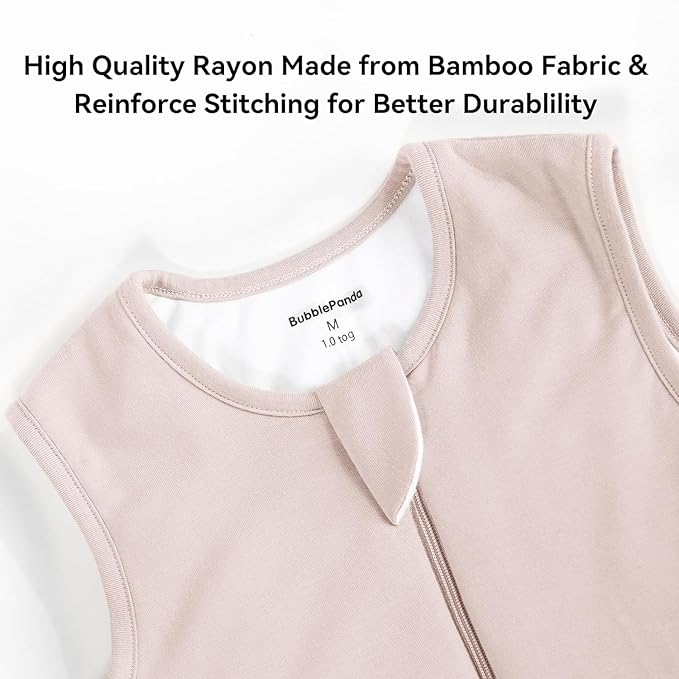 BubblePanda Rayon Made From Bamboo Toddler Sleep Sack with Feet 3t-4t Months 2.5 Tog Winter Ultra Soft Warm Baby Sleep Bag Walker Quilted Thick Wearable Blanket with Legs 2-Way Zipper