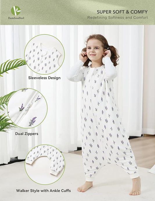 Baby Sleeping Bag Walker Sleep Sack with Feet 1.0 TOG Wearable Blanket Sleeveless Toddlers Winter 6Months-4T