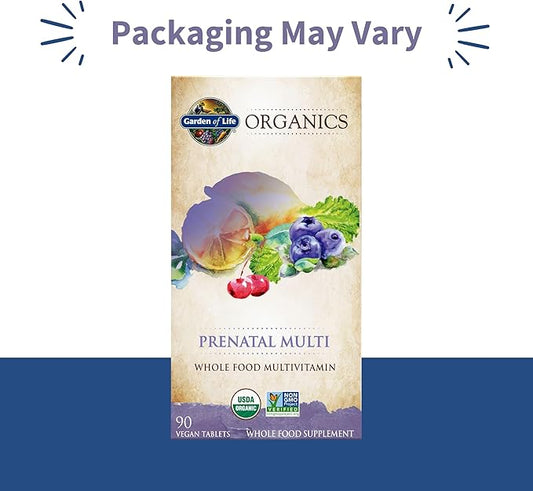 Garden of Life Organics, Prenatal Multi, 90 Vegan Tablets