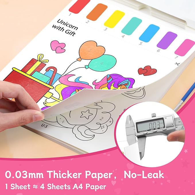 PERRYHOME Paint with Water Coloring Books for Kids,Mess Free Toddler Watercolor Painting Set,Unicorn Frozen Arts and Crafts Toys-Birthday Christmas Gifts for Toddlers Girls Ages 3 4 5 6 7 8