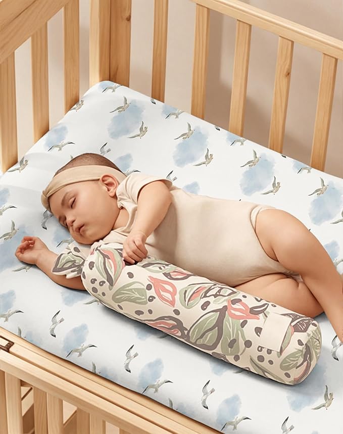 Pack and Play Sheets 2 Pack, Fitted Jersey Knit Mini Crib Sheets for Baby Boys and Girls, Compatible with Graco Pack N Play and Mini Crib Mattress (Bunny Garden, Pack N Play/Mini Crib Sheets)