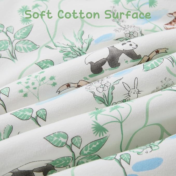 Baby Sleeping Bag 2.5 TOG Cotton Winter Sleep Sack for Newborn babies, Unisex Baby Wearable Blanket with Animal Patterns, Panda, S