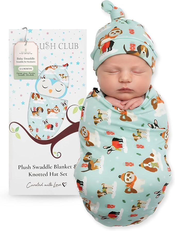 Swaddles for Newborns Baby Blanket Set Ultra-Soft 95% Bamboo Viscose Baby Swaddle for 0-3 Months | Newborn Essentials Must Haves Bamboo Viscose Swaddle Blankets