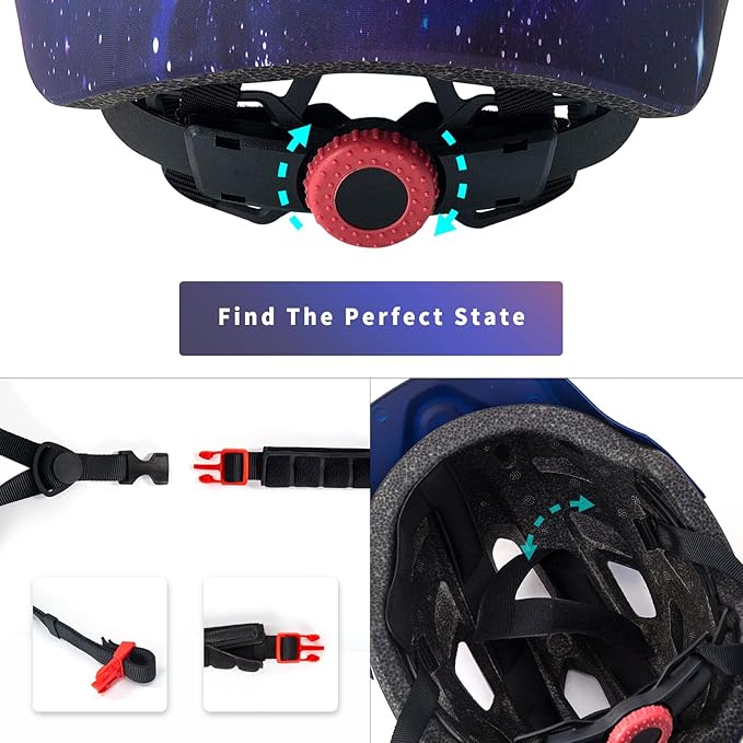 Kids Helmet, SIFVO Kids Bike Helmet Boys and Girls Bike Helmet with Cool Visor Helmet for Kids 5-14, Kids Bike Helmets Youth Bike Helmet Adjustable & Lightweight 50-57cm