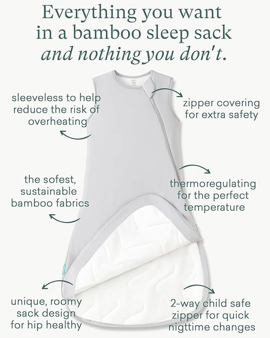 PurComfy Extra-Long Toddler Sleep Sack, Premium Bamboo Viscose Warm Sleeping Bag Supersoft 1.0 TOG Wearable Blanket 3T-4T-5T