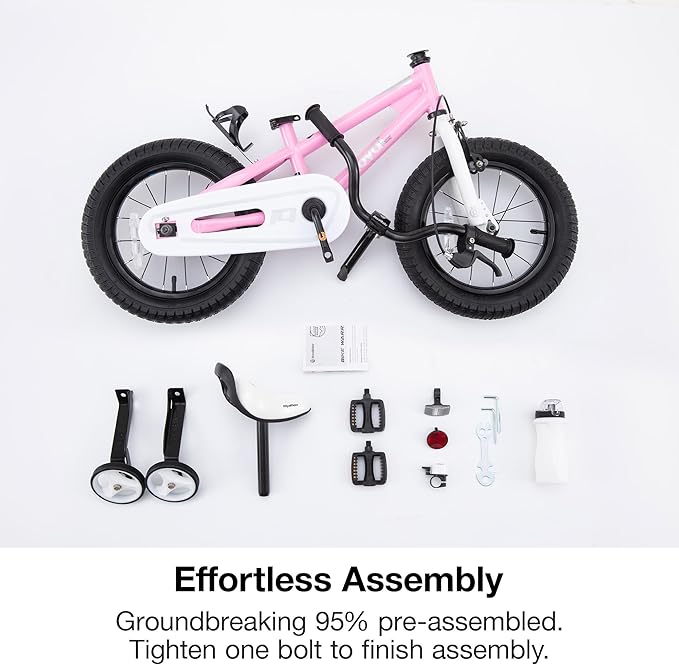RoyalBaby Kids Bike Freestyle Classic & EZ Balance Pedal Switchable Bicycle, 12 14 16 18 Inch, 3-10 Years Toddler to Big Kids