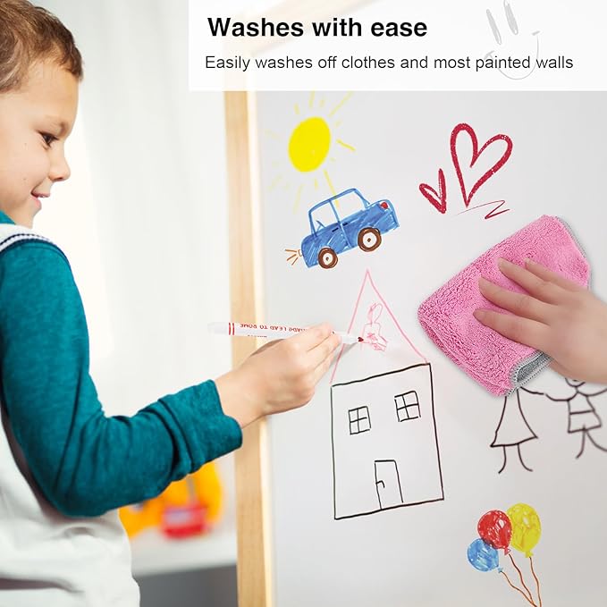 ARLTR Washable Markers Bulk, Bulk Pack of 400 in 10 Vibrant Colors with Super Tip - Perfect for Kids' Classrooms & Teachers