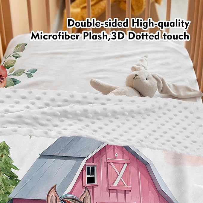 Personalized Baby Crib Bedding Set: 4 Piece Custom Animal House Crib Bed Set with Name, Nursery Bedding Set for Baby Girls, Newborn Boys Crib Sets, Crib Bedding Custom Gift, Crib Sheet