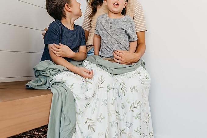 Copper Pearl Jumbo 3-Layer Baby Blanket: Soft Baby Quilts for Boys and Girls | Breathable, Cozy, Toddler Blanket | Baby Quilt for Newborns | 46x46 Premium Polyester/Rayon | Haven