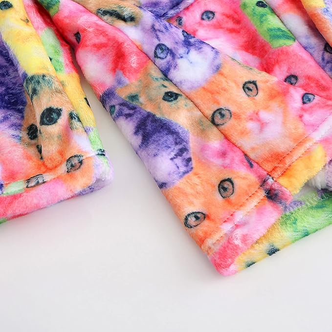 CHILDRENSTAR Girls Robe Kids Bathrobes Plush Soft Fleece Pajamas Sleepwear