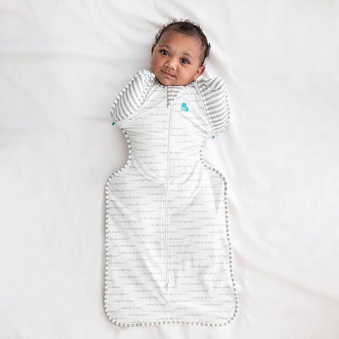 Love to Dream Swaddle Up Transition Swaddle, Patented Zip-Off Wings, Gently Help Baby Transition from Being Swaddled to Arms Free When Showing Signs of Rolling, 1.0 TOG, 19-24 lbs, White