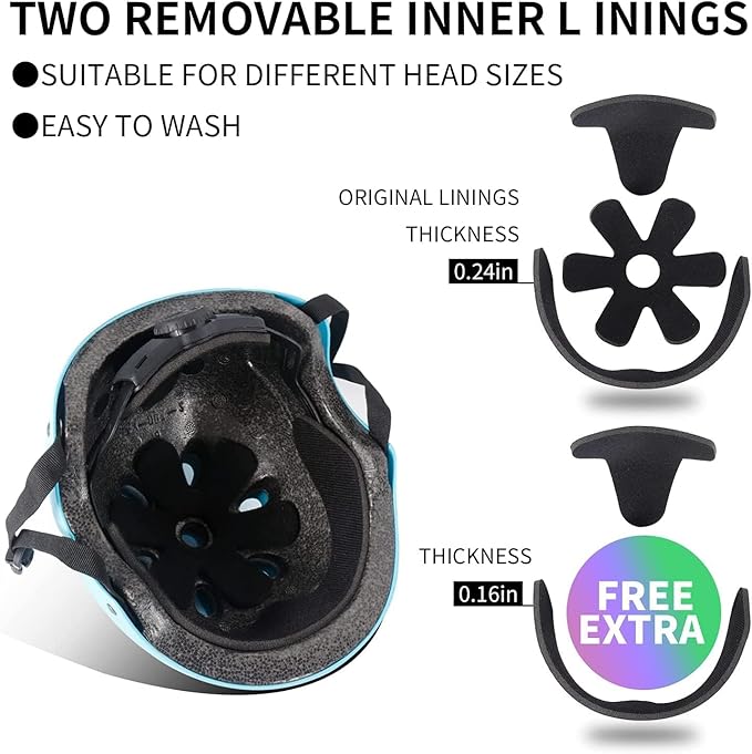 Adjustable Color Gradient Toddler Kids Bike Helmet for 3-5-8-14+Ages Girls Boys.Skateboard Bicycle Toddler Helmet 2-4 Years for Multi-Sports Cycling Scooter Inline Roller Skates Rollerblading