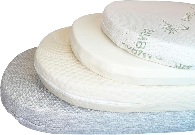 ORGANIC TEXTILES Organic Baby Mattress Topper with Organic Cotton Cover - GOLS/GOTS Certified Breathable - 3" (30"x15")