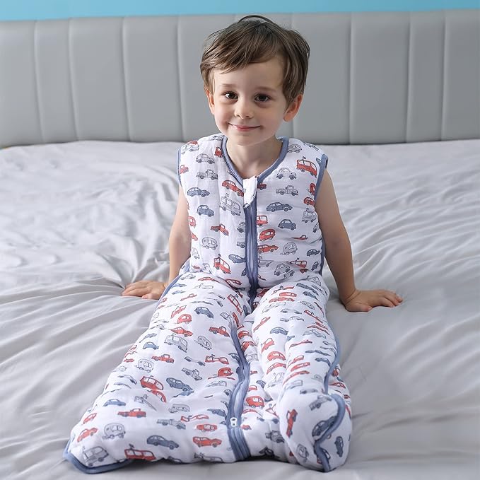 Toddler Sleep Sack, 70% Rayon from Bamboo and 30% Cotton Baby Wearable Blanket Winter 2.5 TOG Sleeping Sacks Warm Soft Car (2-4T)