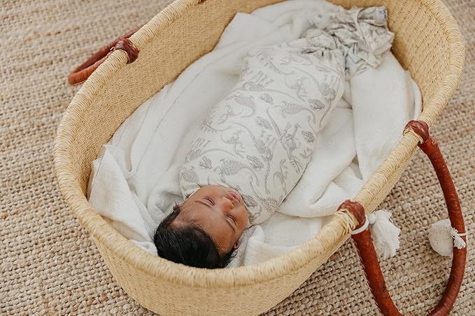 Copper Pearl Baby Swaddle Blanket - Premium Knit Baby Blanket, Large Soft Stretchy Receiving Blankets for Baby Boy and Girl, Swaddles for Newborn, Infant, and Toddler (Jurassic Park Fossils)