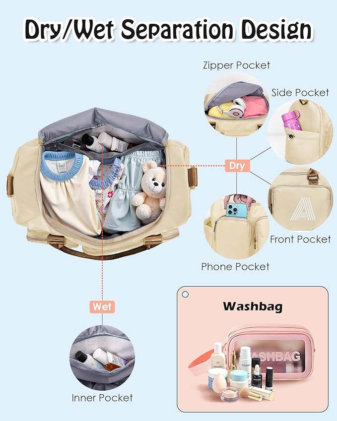 Elilier Gifts for Daughter Age 8 9 10 11 12 13 14 15 16, Initial Travel Duffel Bag, Graduation Gifts for Her, women birthday gifts, Monogram Overnight Bag, Gift for Friend Sister Women Gifts