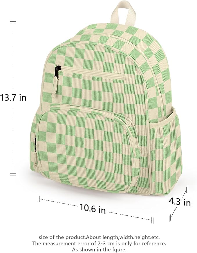 atgark Corduroy Toddler Backpack for Boys 2-5, Cute Kids Backpacks Boys - Preschool Kindergarten Backpack 13.7" H Fit Folder