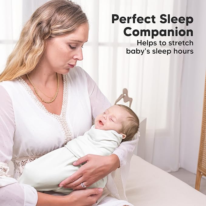 KeaBabies 3-Pack Organic Baby Swaddle Sleep Sacks - Swaddles for Newborns, Infant 0-3 Months, Baby Girls, Boys, Soft & Snug Newborn Sleep Sack, Nursery Swaddling Blankets (Soft White)