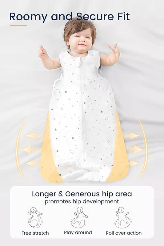 TotAha Toddler Sleep Sack 1.0 TOG for 2T-3T-4T, Soft Quilted Wearable Blanket Baby SleeP Bag with 2-Way Safe Zippers,Premium Winter Extra Large Sleeping Sacks