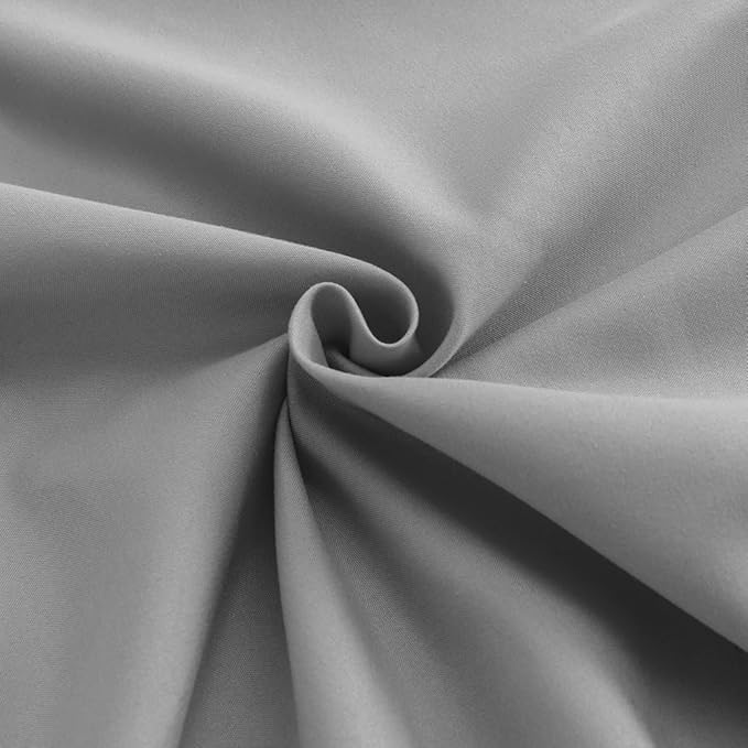 3 Piece Toddler Sheet Set,Dark Grey Basics Bed Sheet Set for Toddler,Microfiber 3-Piece Sheet Set Soft Breathable Crib Bedding Set for Kids,Includes Flat Sheet, Fitted Sheet, Pillowcase