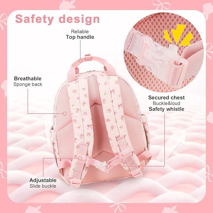 Bluboon Kids Backpack for Girls Boys 4-8 Cute 15" School Backpacks Preschool Kindergarten Bookbags Daycare Travel