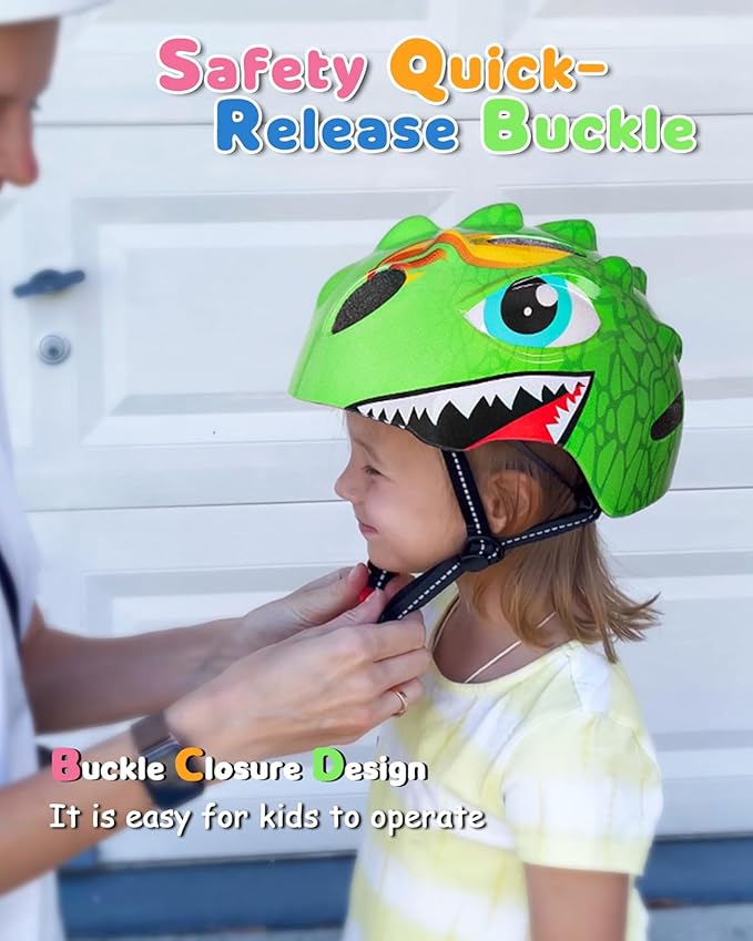 VICTGOAL Toddler Kids Bike Helmet Lightweight 3D Children Bicycle Helmet for Boys and Girls Age 3-8 for Multi-Sport Scooter Cycling Skating