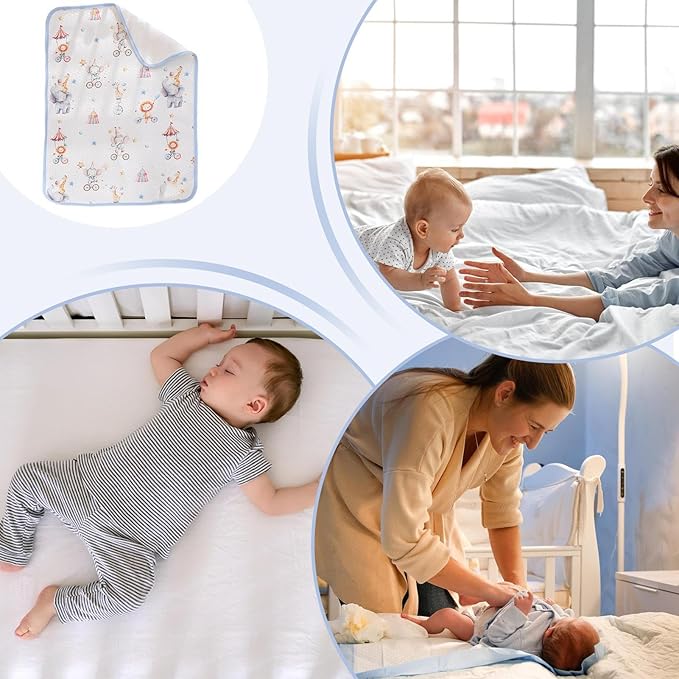 Crib Mattress Pad – Waterproof Changing Pad Cover | Soft Breathable Bassinet Protector, Pee Proof Sheet for Bedwetting Prevention, Overnight Infant Sleep Comfort, Potty Training Aid for Baby Nursery