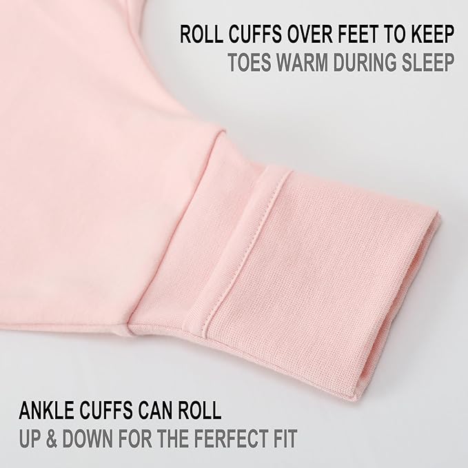 Mama Cheetah Toddler Sleep Sack with Feet 4T-5T, 0.5 TOG Organic Cotton Baby Wearable Blankets with Legs, Baby Sleeping Bag for Walkers, Early Walker X-Large