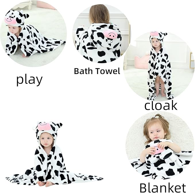 Wearable Blanket Hoodie for Kids Toddlers Hooded Towels Soft Cozy Wearable Throw Blanket Hoodie for Boys Girls