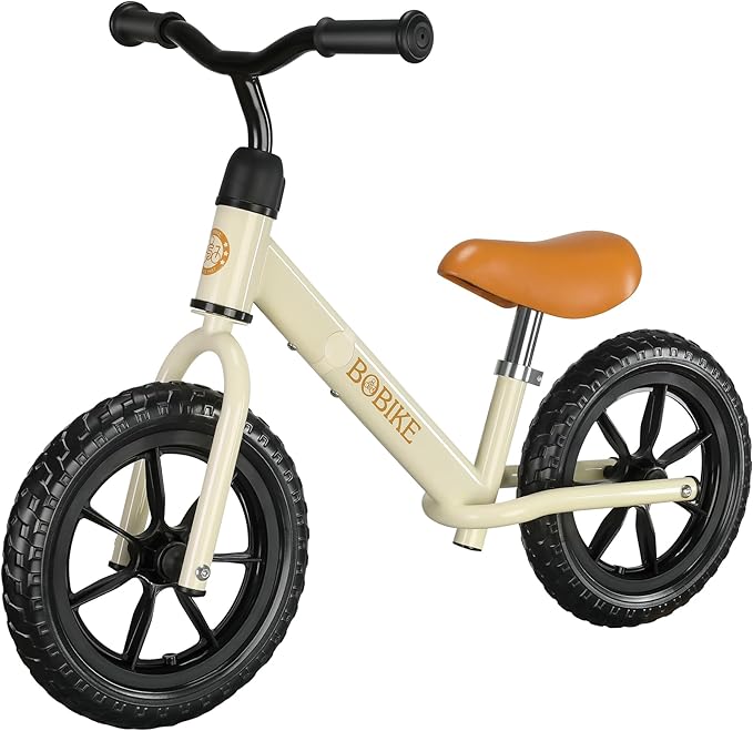 Bobike Toddler Balance Bike Toys for 2 to 5 Year Old Girls Boys Adjustable Seat and Handlebar No-Pedal Training Bike Best Gifts for Kids