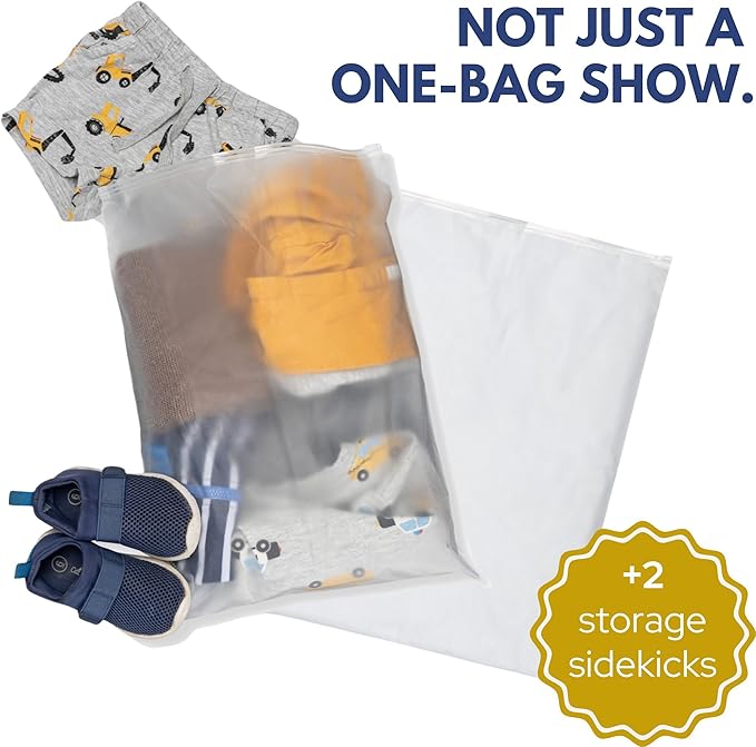 Crib Mattress Storage Bag with Zipper, 5 Mil Clear Plastic Cover for Moving, Includes Accessory Bags
