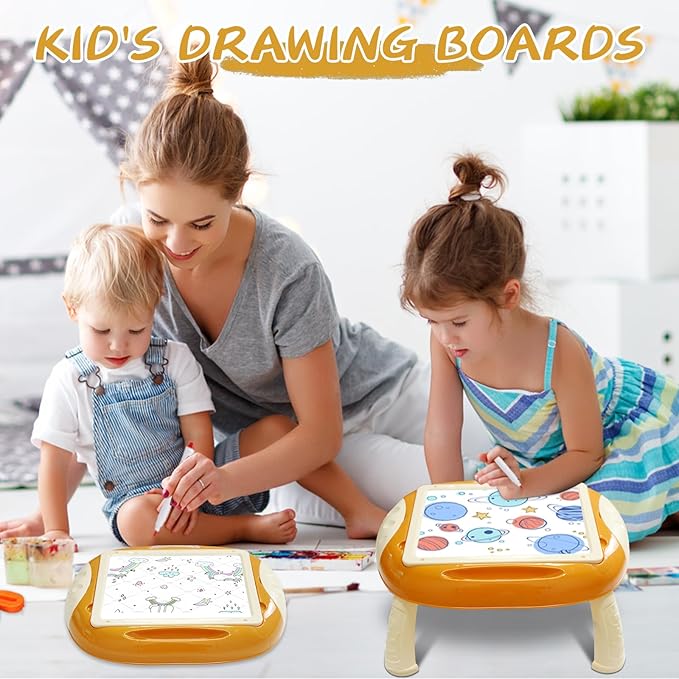 Toys for 1-2 Year Old, Toddler Toy with Magnetic Letters and Numbers, Learning and Educational Toys for 1 2 Year Old, Birthday (Creamy Orange)