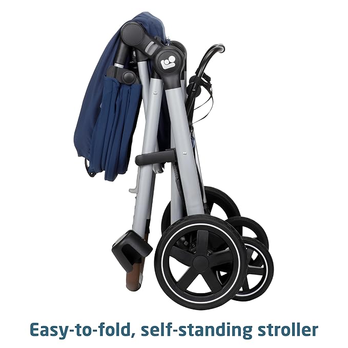 Maxi-Cosi Zelia™ Luxe 5-in-1 Modular - Baby Travel System Car Seat and Stroller, Infant Car Seat and Stroller Combo, Baby Car Seat and Stroller Combo in New Hope Navy