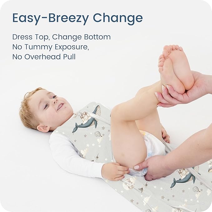Toddler Sleep Sacks 2T-3T-4T, 0.5 TOG Light Summer Wearable Blankets, Extra Long XL Sleeping Bags, 2 Pack
